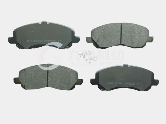 None-Dust Ceramic and Semi-Metal High Quality Auto Parts Brake Pads for Dodge Jeep Mitsubishi Peugeot (D866/MN102618)