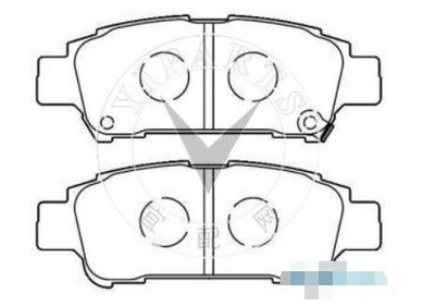 None-Dust Ceramic and Semi-Metal High Quality Auto Parts Brake Pads for Toyota (D995)