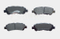 No Noise Auto Brake Pads for Toyota Highlander (D1325/0446648120) High Quality Ceramic Auto Parts